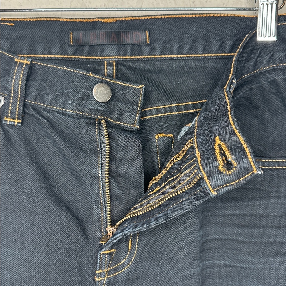 J Brand Women's Dark Wash Mid Rise Straight Leg Jeans Size 34‎ - Picture 4 of 15